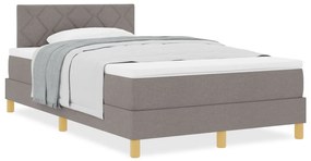 Boxspring ágy matraccal Topszínű 120x200 cm Szövet
