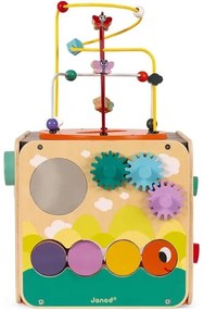 Janod - Interaktív blokk labirintussal MULTI ACTIVITY