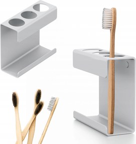Fogkefetartó Smile Rendszerező Fürdőszoba Fali Állvány Fehér
