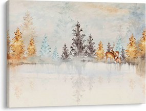 Kép - Akvarell erdő (70x50 cm)