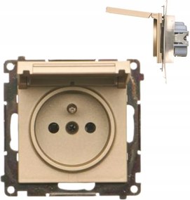 Szimpla aljzat fedéllel és pezsgőtömítéssel Kontakt Simon 55