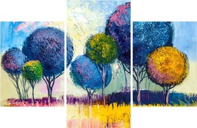 Kupolafák képe, olajfestmény (90x60 cm)