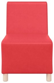 piros műbőr kanapéfotel 55 cm