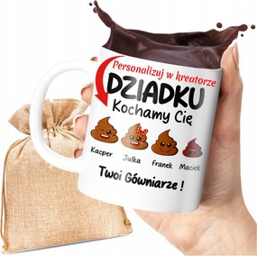 Bögre Nagypapának Vicces Személyre Szabott Ajándék Unokák Nevei