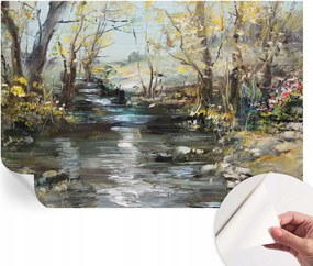 Dekoratív Öntapadós Tapéta Divatos Minták Erdei patak 152x104 cm
