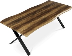 Étkezőasztal 210x100 cm MDF old wood