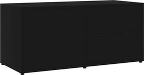 vidaXL fekete szerelt fa TV-szekrény 80 x 34 x 36 cm