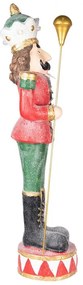 Vintage nagy diótörő figura Piros Zöld 89 cm