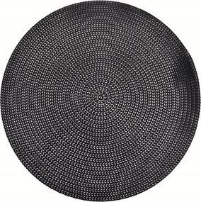 Asztali alátét fekete 38cm kerek elegáns asztali szőnyeg