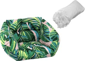 KOLUMBIA függőszék párna háttámlával, színes + AJÁNDÉK 500 g üreges szál töltet