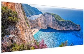 Kép - Navagio strand, Görögország (120x50 cm)