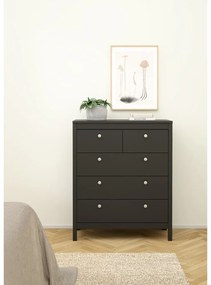 Fekete magas komód 82x99 cm Madrid – Tvilum