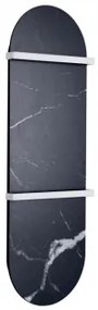 AREZZO design STONELINE ROUND 900x300 kőhatású törölközőszárító radiátor, fekete