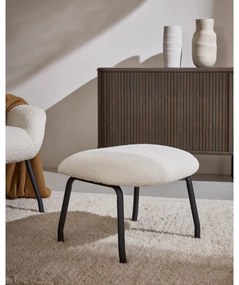Mustársárga buklé puff Belina – Kave Home