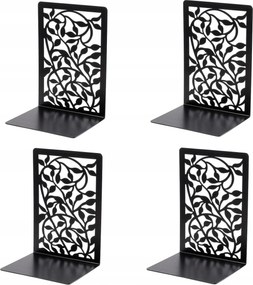 Könyvtámasz Csúszásgátló Fém Fekete Könyvtámasz Állvány 4 Db