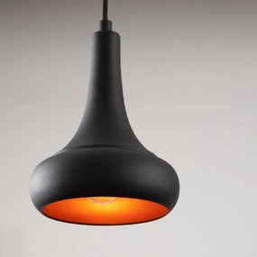 Berceste N-1366 fekete fém függőlámpa, Ø16 cm