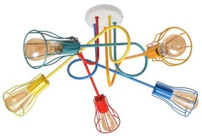 Felületre szerelhető csillár OXFORD 5xE27/15W/230V