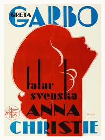 Festmény reprodukció Anna Christie, Ft. Greta Garbo (Retro Movie Cinema), (30 x 40 cm)