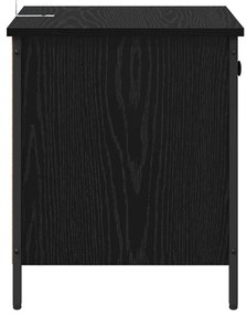 Éjjeliszekrény 2 pcs Musta tammi 40 x 42 x 50 cm Faanyag