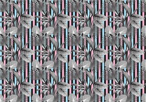 Fotótapéta Pálmafák és csíkok trópusi vinil modern design 208x146 +ragasztó