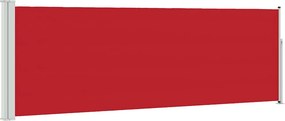 vidaXL piros behúzható oldalsó teraszi napellenző 100 x 300 cm