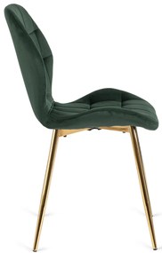 Zöld Bársony Étkezőszék. LUCKY