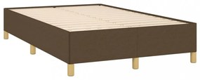 sötétbarna szövet ágykeret matrac nélkül 120x200 cm