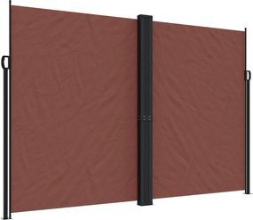 vidaXL barna behúzható oldalsó napellenző 220 x 1200 cm