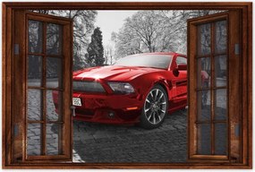 Poszterek 90x60 Piros Mustang