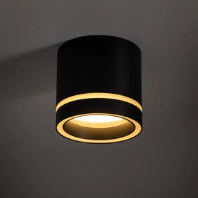 TK LIGHTING 4351 JET Hengeres Mennyezeti Lámpa Fekete GX53 IP20