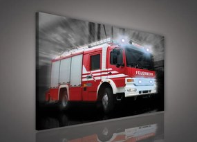 Vászonkép, Tűzoltó, 80x60 cm méretben