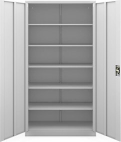 Fém irodai szekrény szürke JAN II H2200 1150 x 2200 x 400 mm