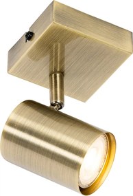 Modern spotlámpa bronz állítható négyzet alakú - Jeana