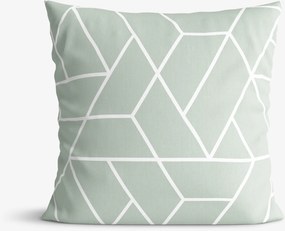 Goldea pamut párnahuzat - mozaik minta, zsálya alapon 40 x 60 cm