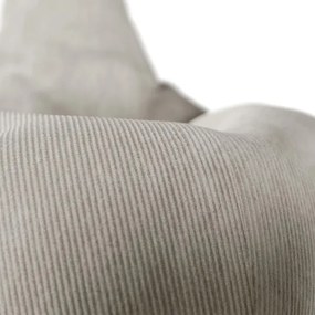 Juskys Chillex babzsákfotel lábtartóval – bézs