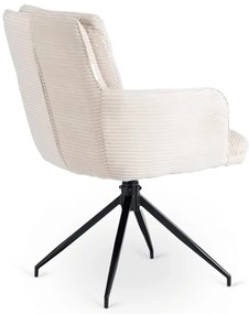 Forgó Étkező/Tárgyaló Fotel Krém Színben.