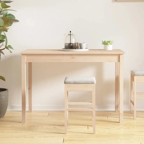 Tömör fenyőfa ebédlőasztal 110 x 55 x 75 cm