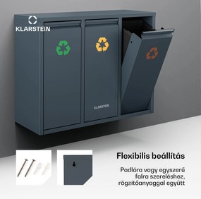 Klarstein Ordnungshüter 3, 45 liter, 3 kosár, szagmentes, egyszerű töltés