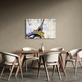 Kép - Az Eiffel-torony digitális művészete (90x60 cm)