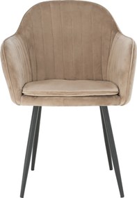 Dizájnos fotel, szürkésbarna Taupe Velvet anyag, ZIRKON
