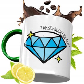 Zöld Bögre Taxisofőrnek Születésnapra Ajándék fényképes nyomtatással