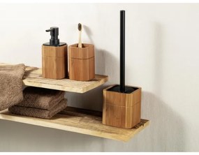 WENKO 26102100 - Szappanadagoló SERRO 7,5x16,5 cm barna/fekete