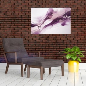 Kép - Lila folyadék művészet (90x60 cm)