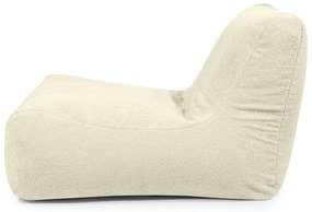 Krémszínű buklé babzsákfotel Lounge 100 – SLOWDOWN