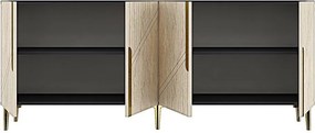 Evva 150 - Anthracite, Gold, Travertine