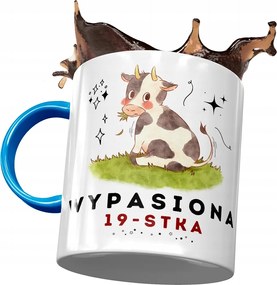 Kék Bögre Születésnapra 19 19. 19. Nyomtatott Fotóval