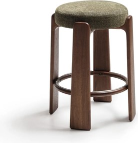 Zöld-sötét natúr színű kőrisfa bárszék (ülésmagasság 65 cm) Granite – Kave Home