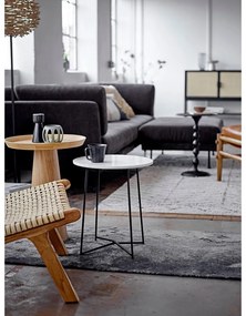 Kerek tárolóasztal tölgyfa dekorral ø 44 cm Luana – Bloomingville