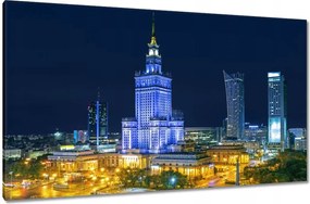 Festmények 120x70 Varsó éjszaka Palota