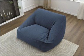 Sötétkék kordbársony babzsákfotel Lilibet – Bobochic Paris